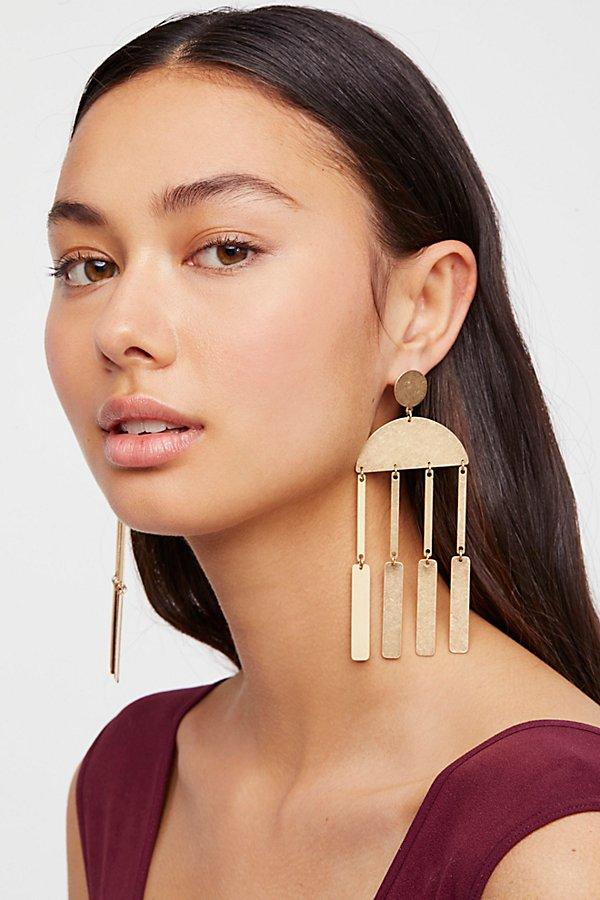 Gabrielle Geometric Duster Earrings By Free People
